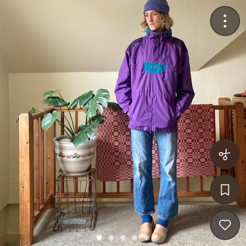 Vintage Color Blocked Columbia Winter Jacket